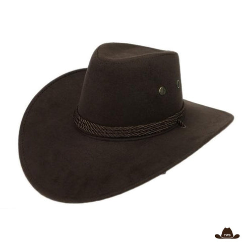 Chapeau style western - marron foncé