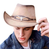 Chapeau Cowboy Cuir