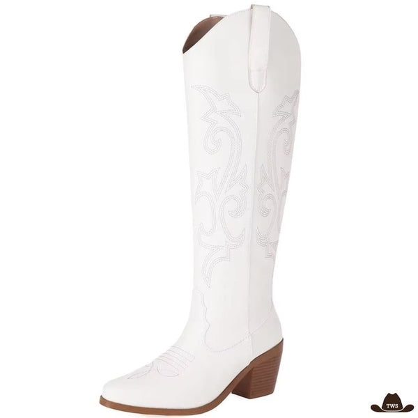 Bottes Blanches Western