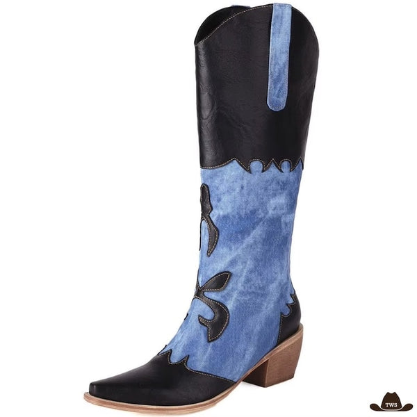 Bottes Cowboy Femme à Talon Haut