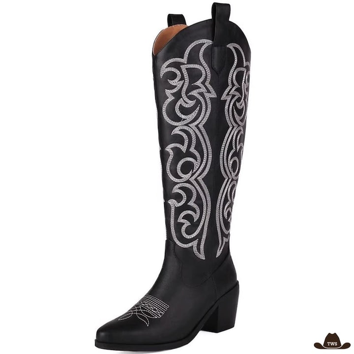 Bottes Noires Femme Western