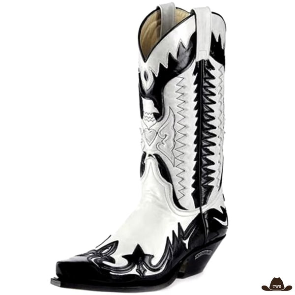 Bottes Western Blanches et Noires