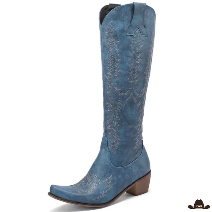 Bottes Western Femme Bleues