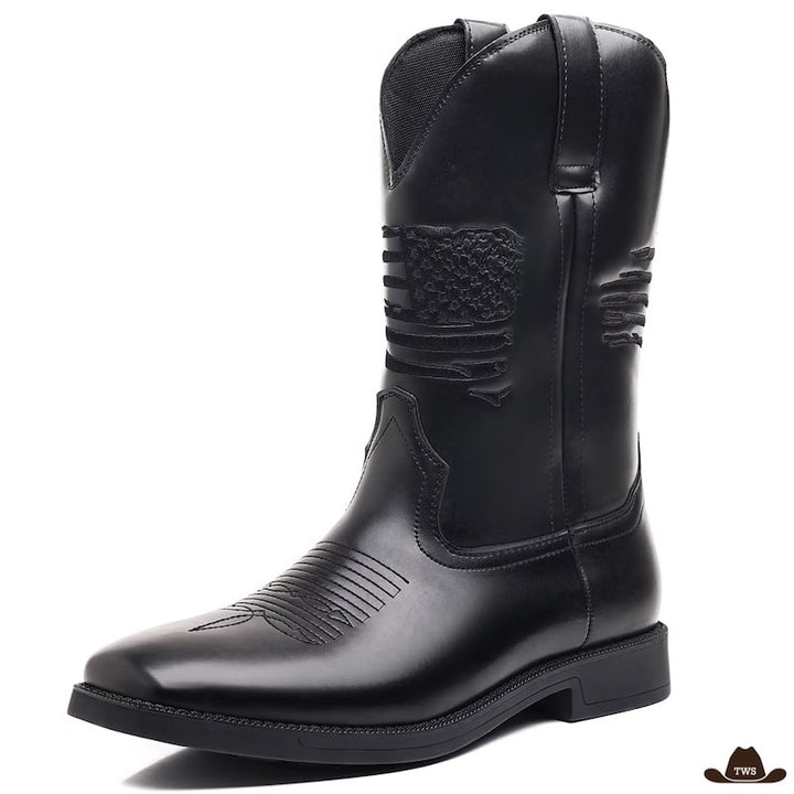 Bottes de Western Homme Noires