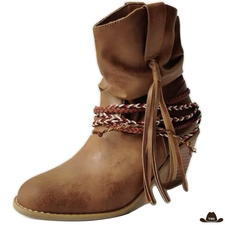 Bottines Country Pour Femmes Marron