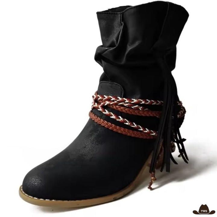 Bottines Country Pour Femmes Noires