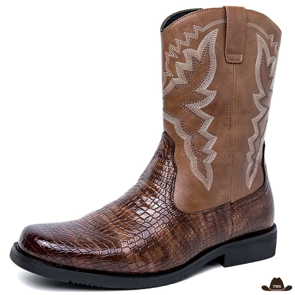 Bottines Cowboy en Cuir Homme