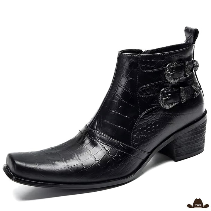 Bottines Western Cuir Homme