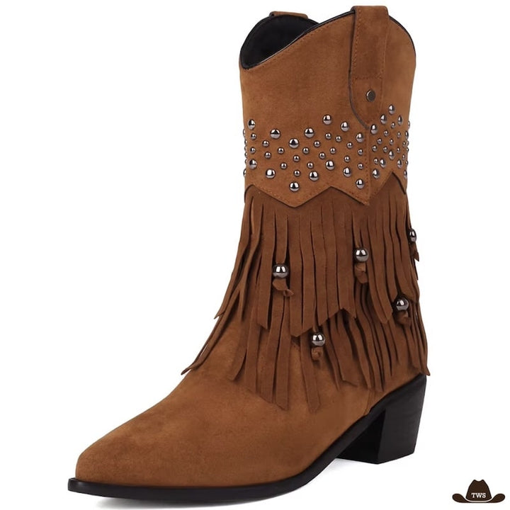 Bottines Western Daim