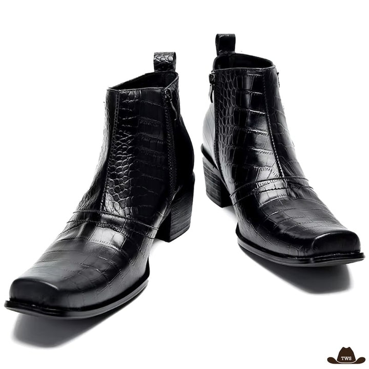 Bottines de Western Cuir Homme