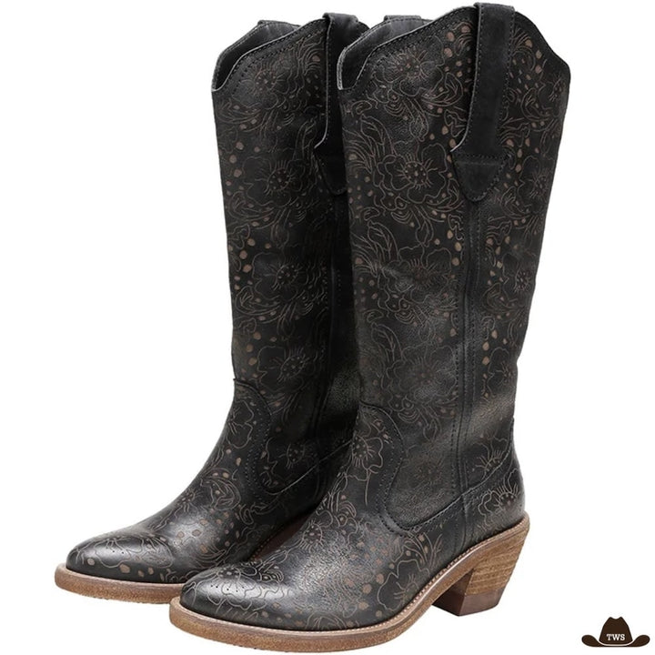 Bottes Style Western Femme