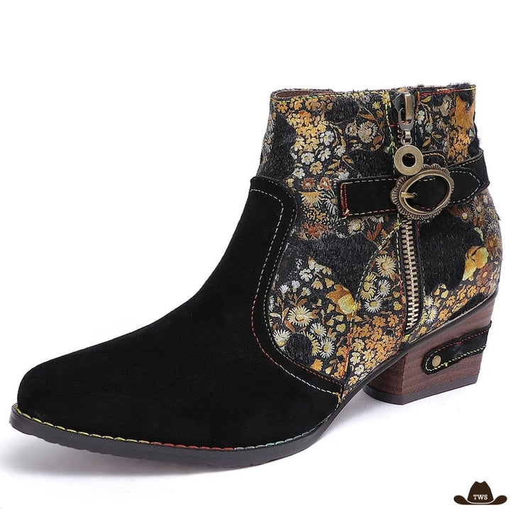 Bottines Cowboy Femme Noires