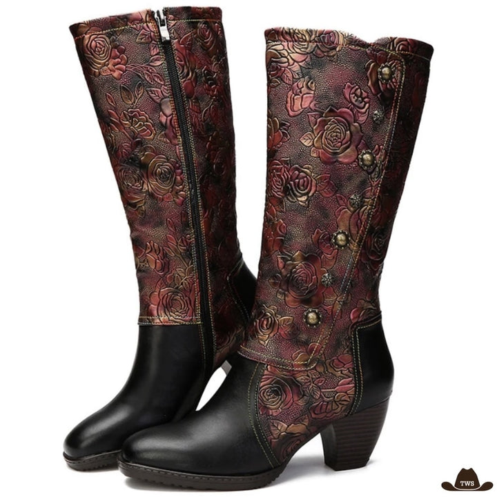 Bottes de Style Cow-boy Femme