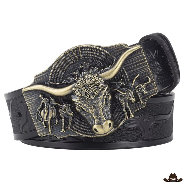 Ceinture Country Pour Jean Homme Noir