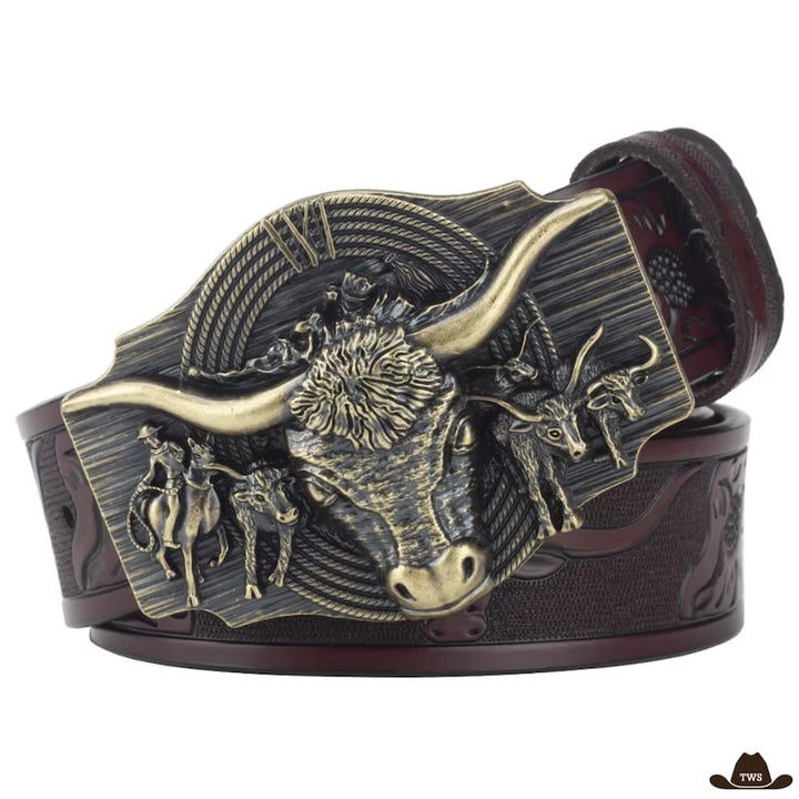 Ceinture Country Pour Jean Homme Marron