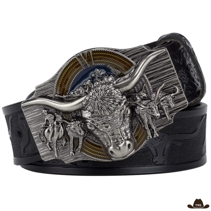 Ceinture Country Jean Homme Noir