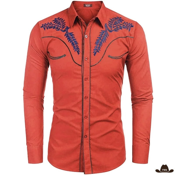 Chemise Western Brodée Homme