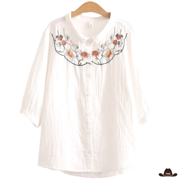 Chemise Western Fleurs