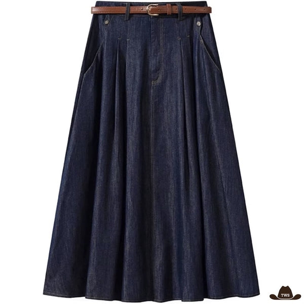 Jupe en Jean Cowboy