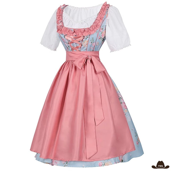 Robe Soirée Western Rose