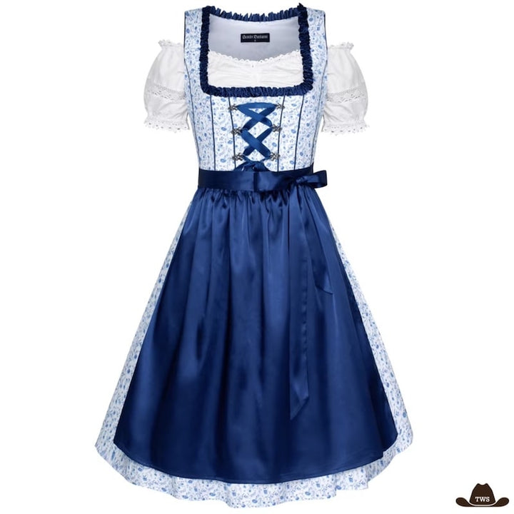 Robe Western Bleue