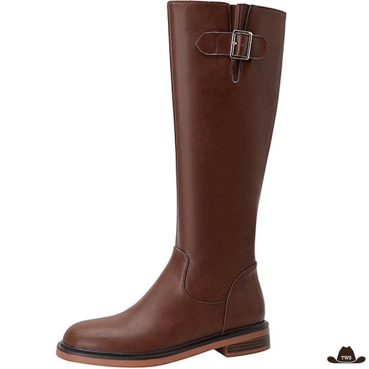 Bottes Cuir Équitation Western Femme