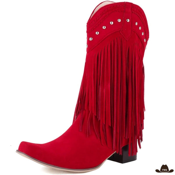 Bottes Western Femme Rouges