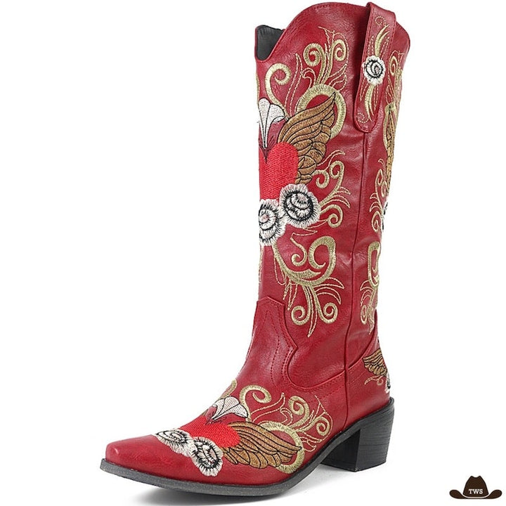 Bottes Western Rouges