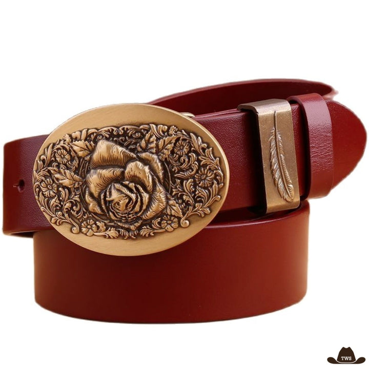 Ceinture Western Femme Rouge