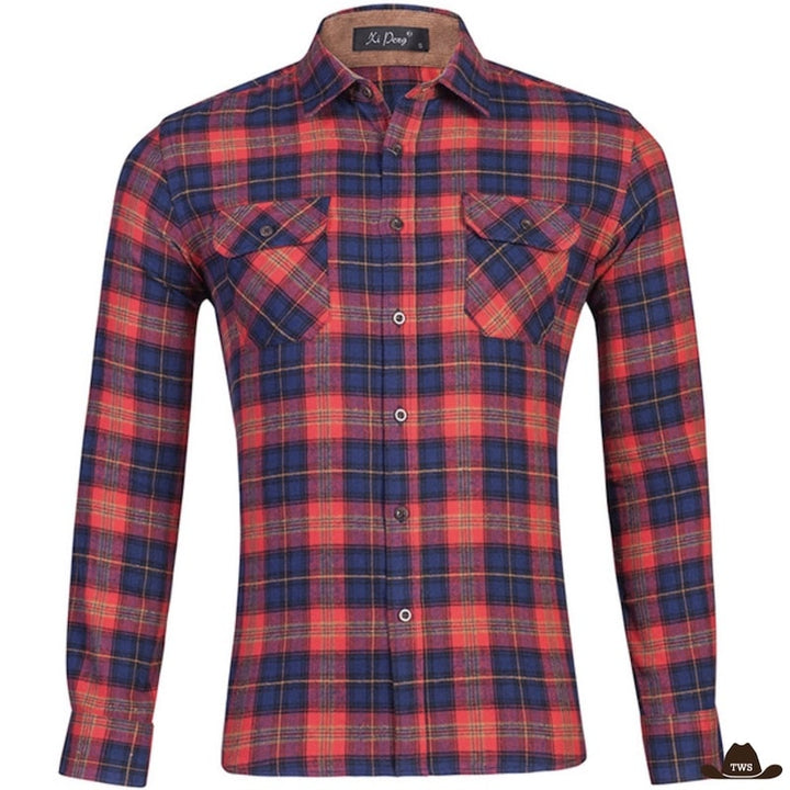 Chemise Carreaux Cow-boy Homme