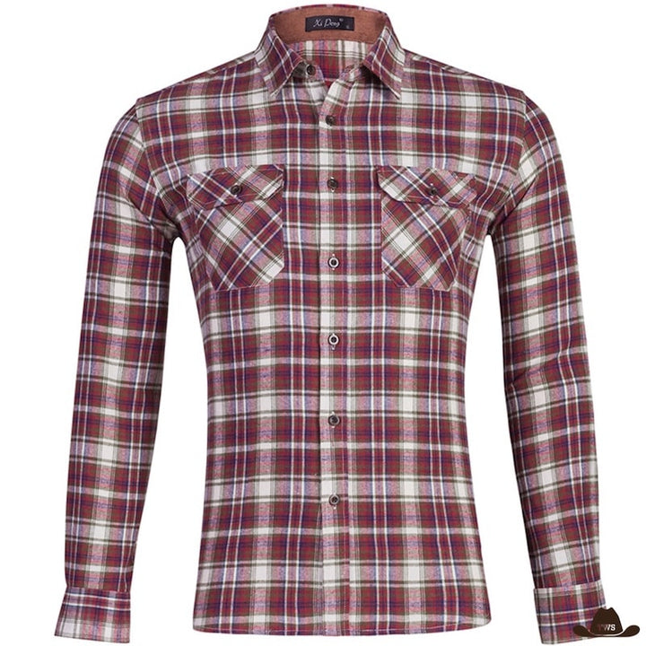 Chemise Carreaux Cowboy Homme