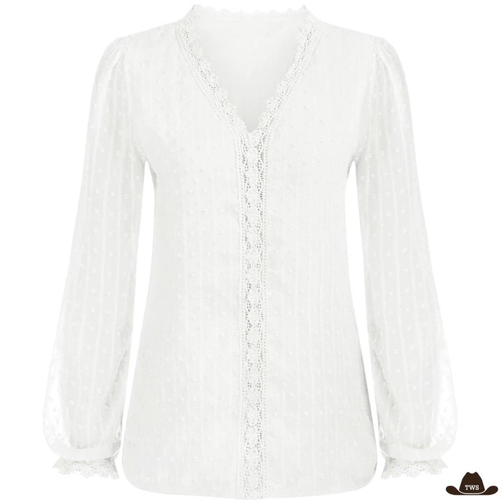 Chemise Cowboy Femme Blanche