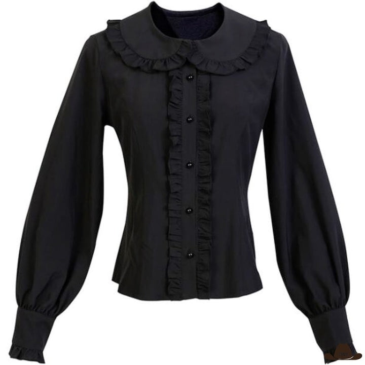 Chemise Femme Noire Western