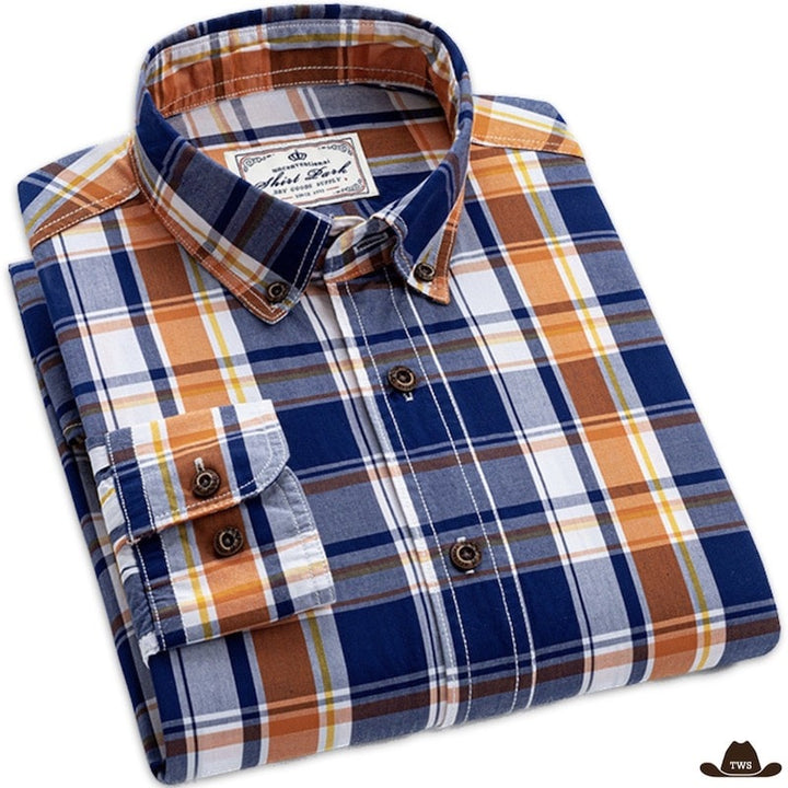 Chemise Show Western Orange