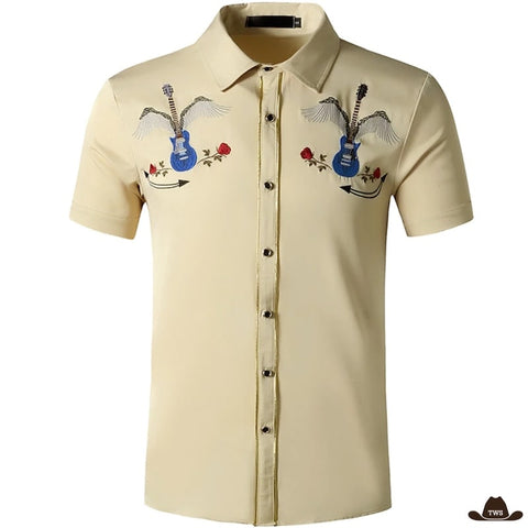 Chemise Western Homme Manches Courtes