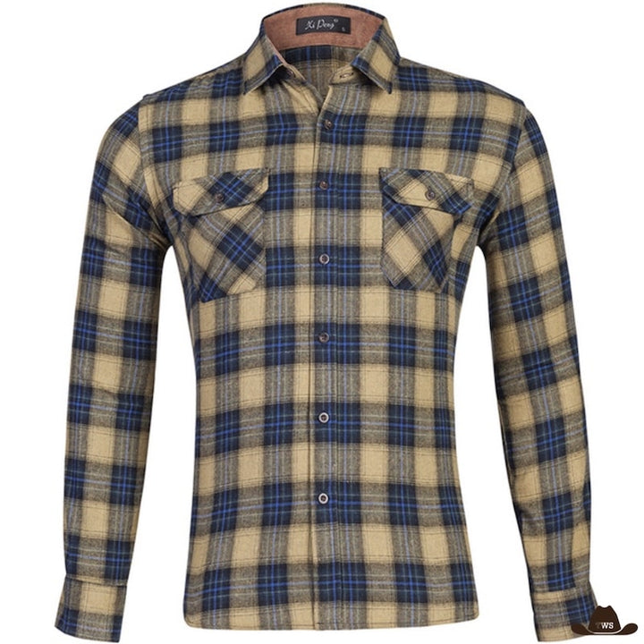 Chemise à Carreaux Cowboy Homme