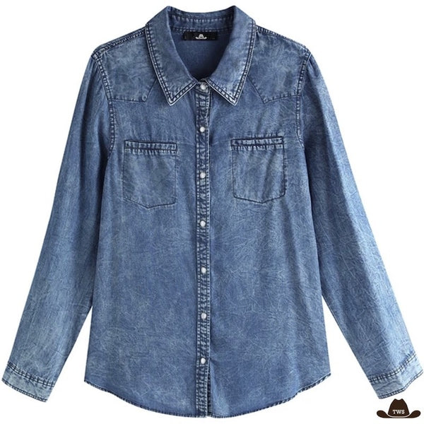 Chemise en Jean Western Femme