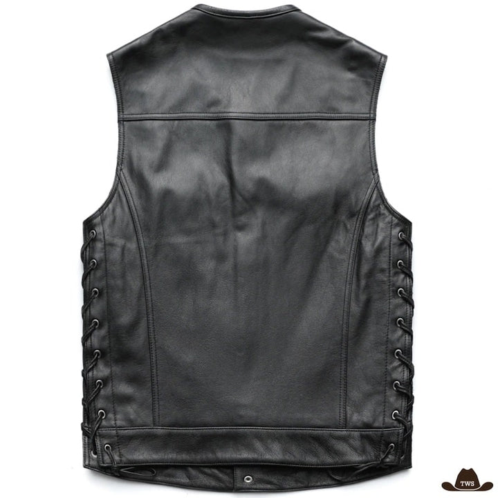 Gilet Western Noir Homme