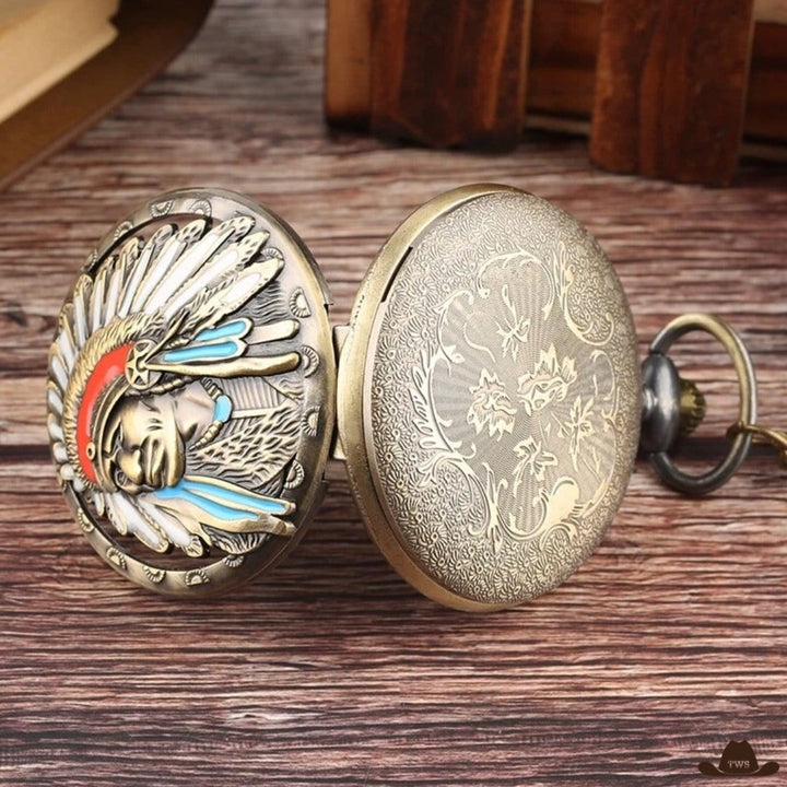 Montre de Poche Chef Apache
