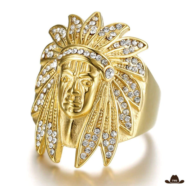 Bague Homme Indien Or