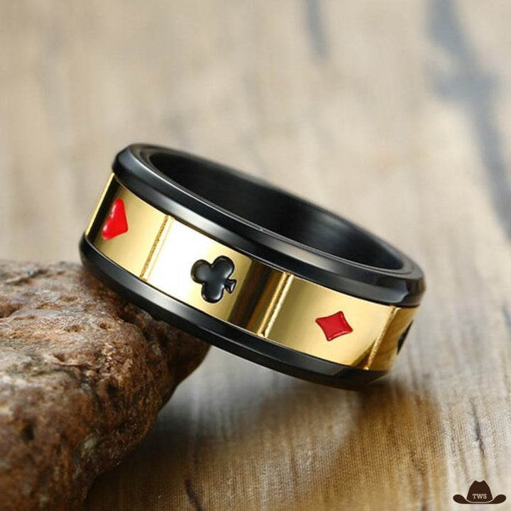 Bague Western Poker