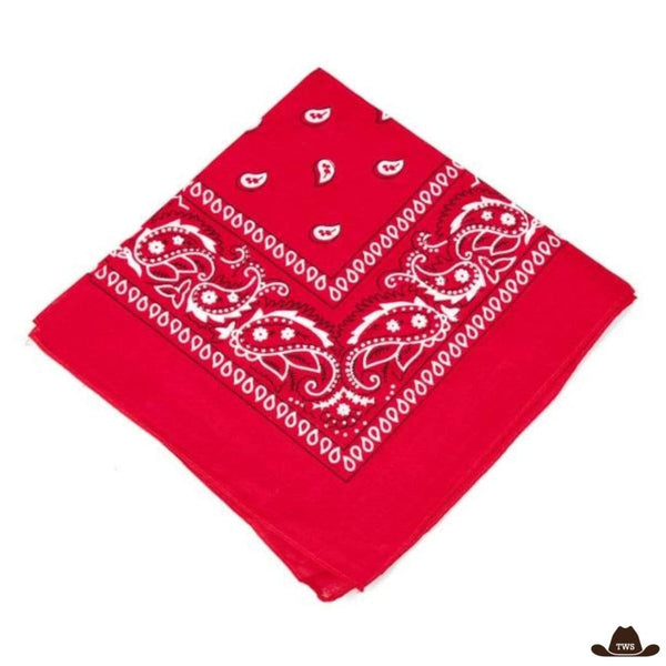 Bandana Cowboy 100% coton - rouge