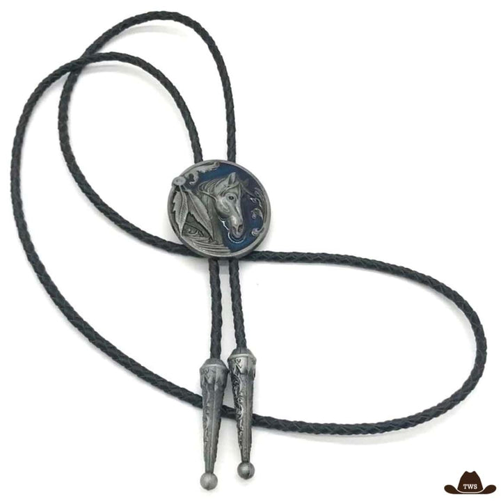 bolo tie western cheval