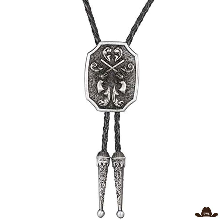 Cowboy Bolo Tie Argenté