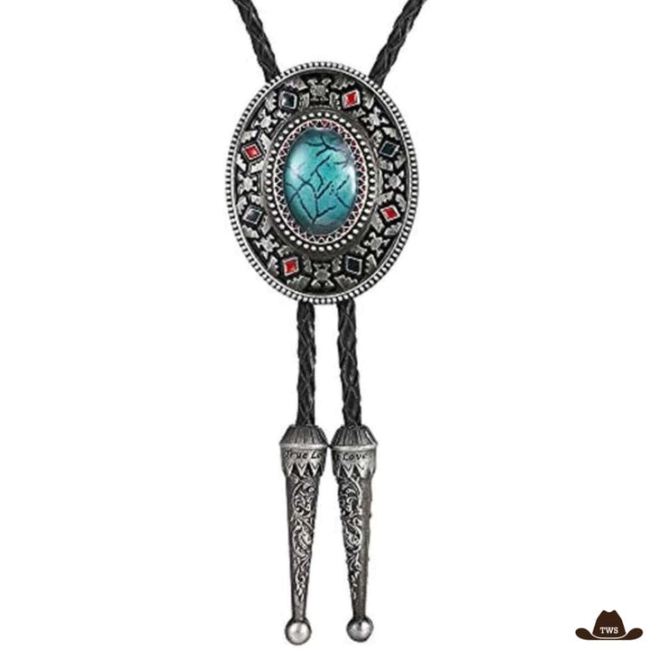 Bolo Tie Navajo Turquoise