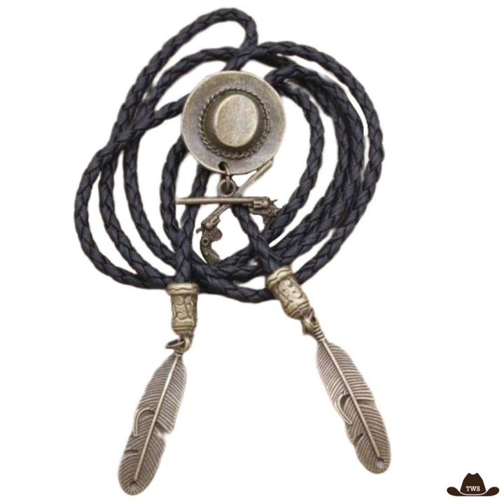 Bolo Tie Cowboy Revolver