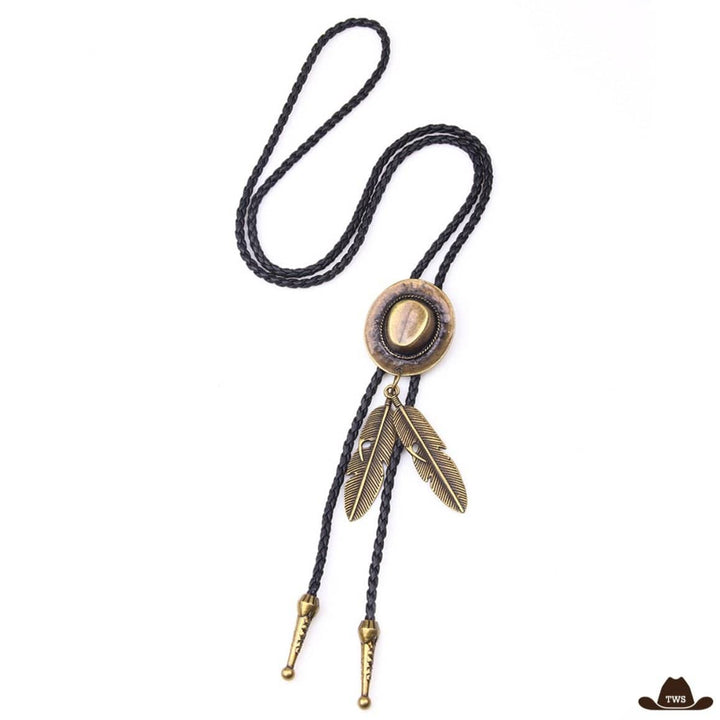 Bolo Tie Western Doré