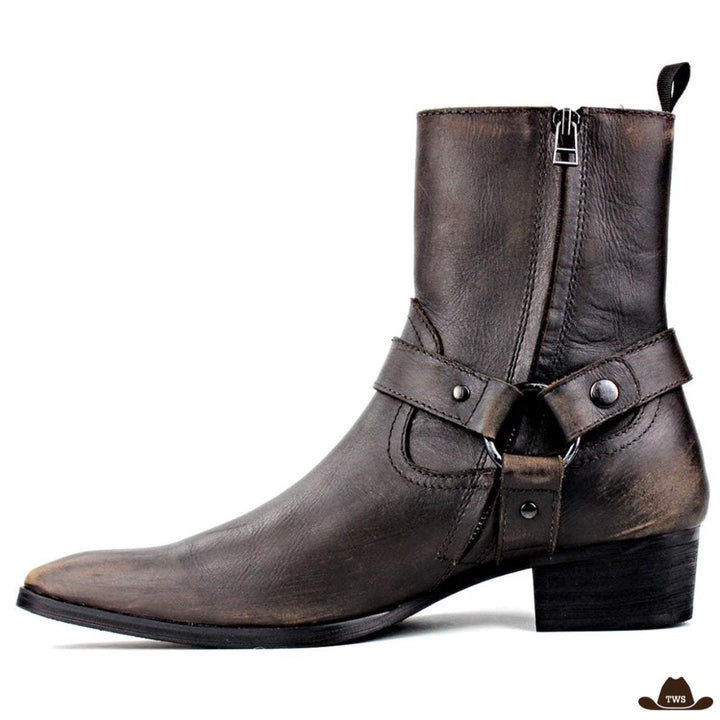 Boots Western Marron Homme