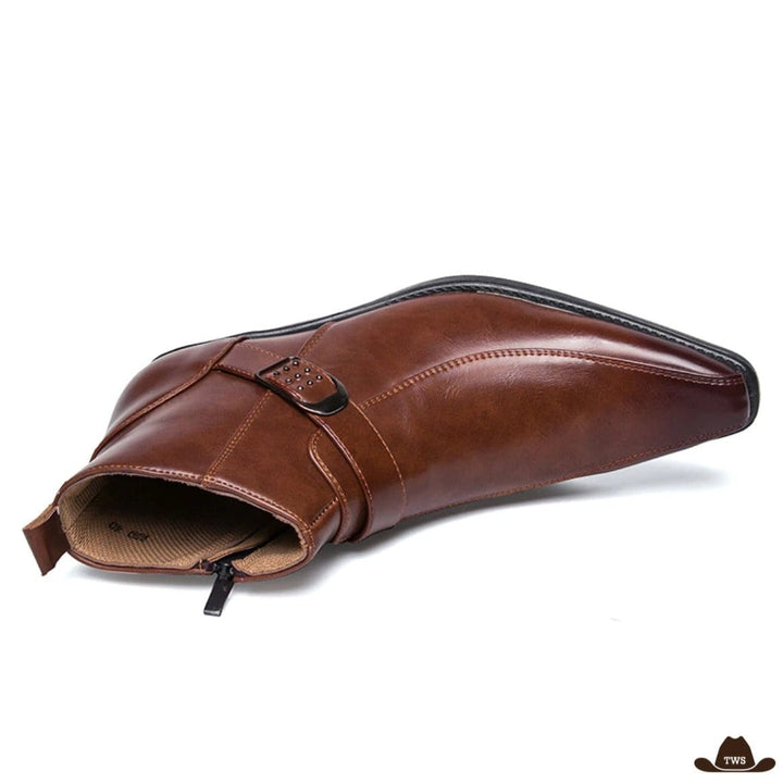 boots-western-homme-cuir-marron