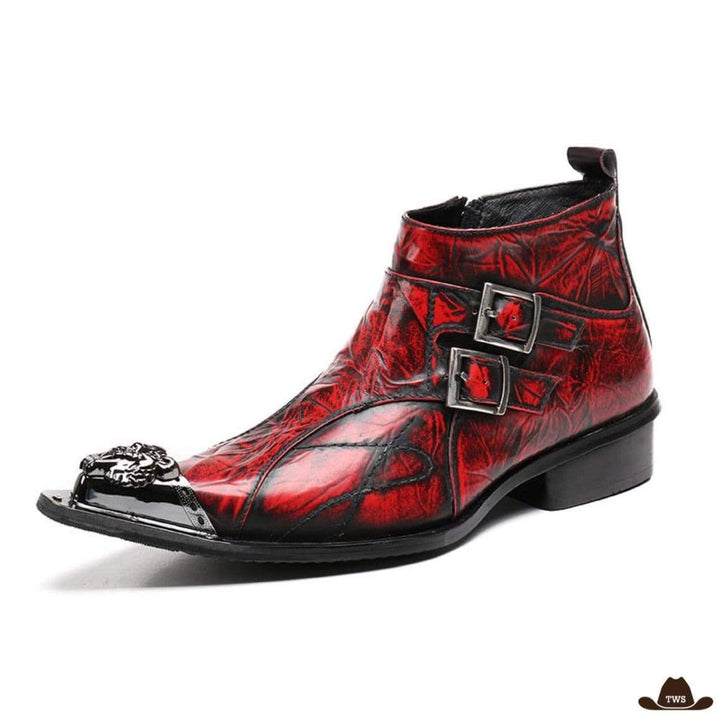 Boots Western Rouge et Noires